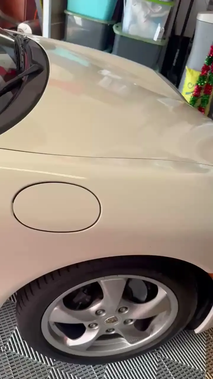 Finished paint with a deep, coated gloss after the ceramic application